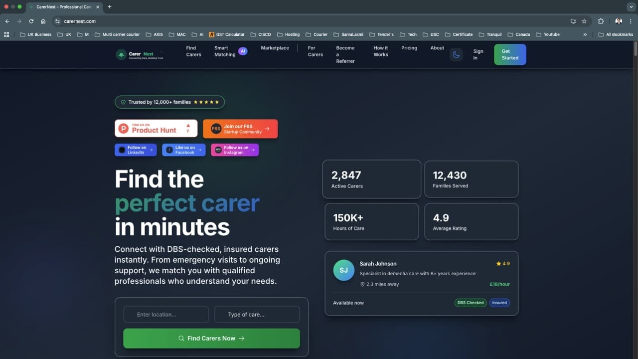 Revolutionizing Home Care: How CarerNest.com is Transforming the Care Industry Through Technology